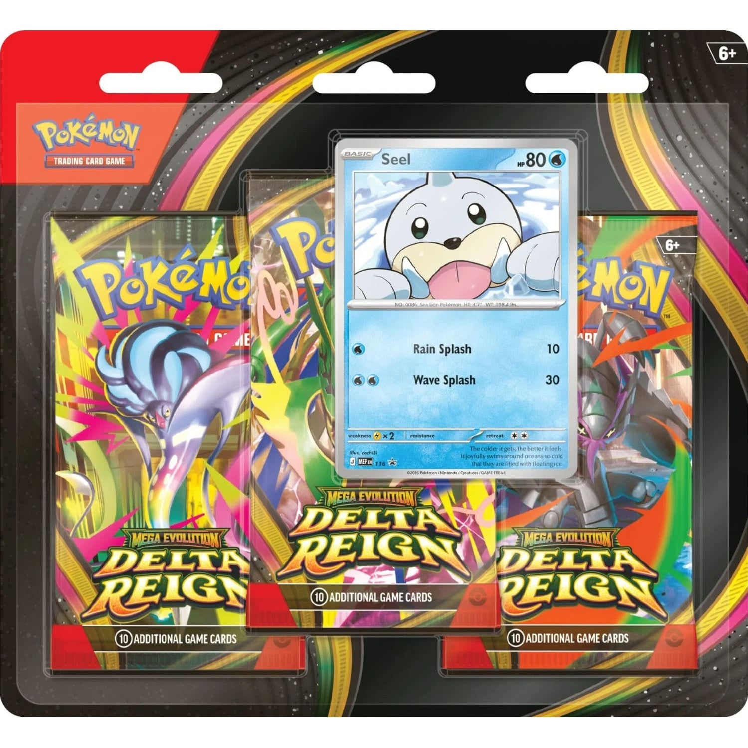 Pokémon Delta-Herrschaft 3er-Pack-Blister Jurob (Abbildung: englische Version)